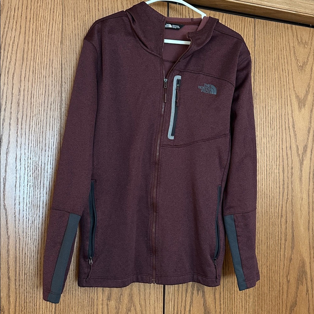 The North Face Burgundy Hooded Jacket